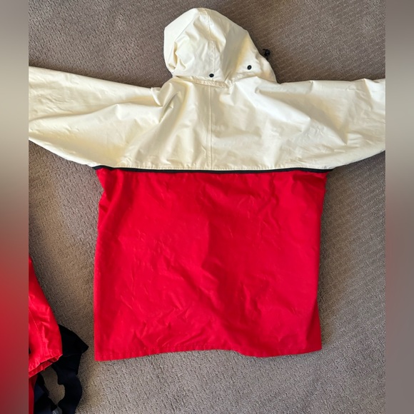 Vintage Men's Musto Sailing Suit Set With Jacket and Pants Red White Size Large - Picture 15 of 16